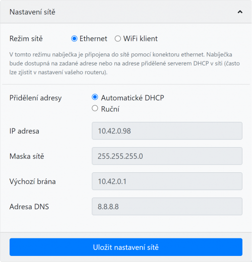 nastavení wifi a zabezpečení