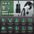 ZENCAR E-PRO (3v1) Prenosná nabíjačka pre elektromobily Typ 2 - Schuko / CEE 5pinová / Typ 2 | 16A | 3fázová | 11 kW | WiFi | Aplikácia | 5m