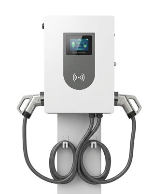EVEBOOM 40 / 60 kW | 2x CCS2 (OCPP, Wifi, LCD, RFID karty, 5m kábel, 133-200A, 200-1000V)