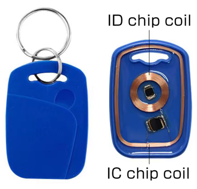 Programovateľný duálny mini RFID čip 13,56 MHz / 125 kHz