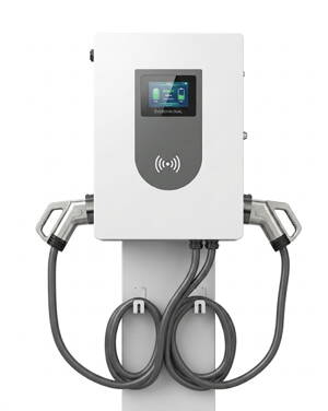 EVEBOOM 40 / 60 kW | 2x CCS2 (OCPP, Wifi, LCD, RFID karty, 5m kábel, 133-200A, 200-1000V)