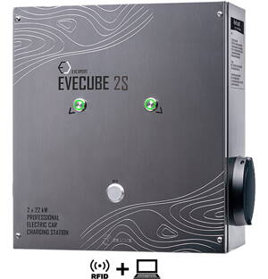 EVECUBE 2S - 22kW nabíjacia stanica AC (Smart WebServer + RFID + meranie spotreby)