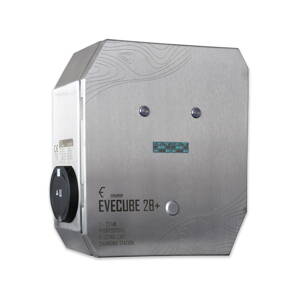 EVECUBE 2B+ 2x22kW AC nabíjecí stanice (offline + displej + přebytky FVE + RFID)