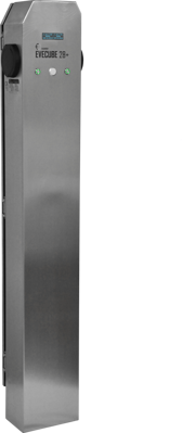 EVECUBE 2B+ - stĺpová AC nabíjacia stanica | 2 porty | 2x22kW (offline + displej + prebytky FVE + RFID)